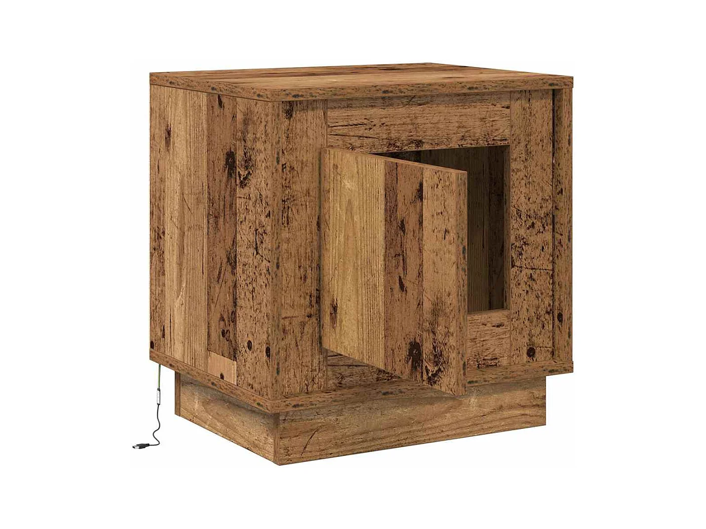 Mesita de Noche | Armario de Noche 2 uds Madera vieja 44x34.5x45 cm