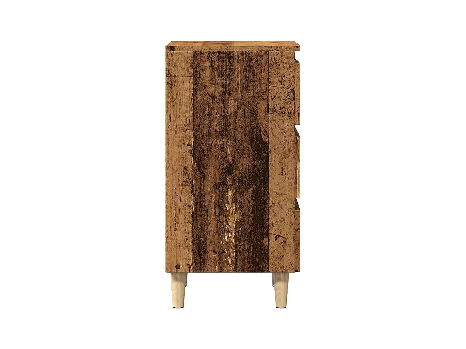 Mesita de noche | Mesilla de noche madera de ingeniería envejecida 40x35x69 cm