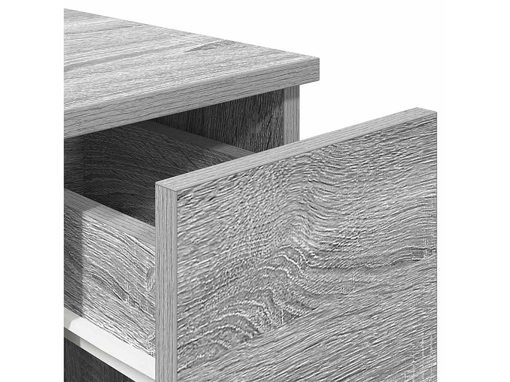 Nachttisch-Beistelltisch mit Schublade Grau Sonoma 20x36x60 cm SHL47230