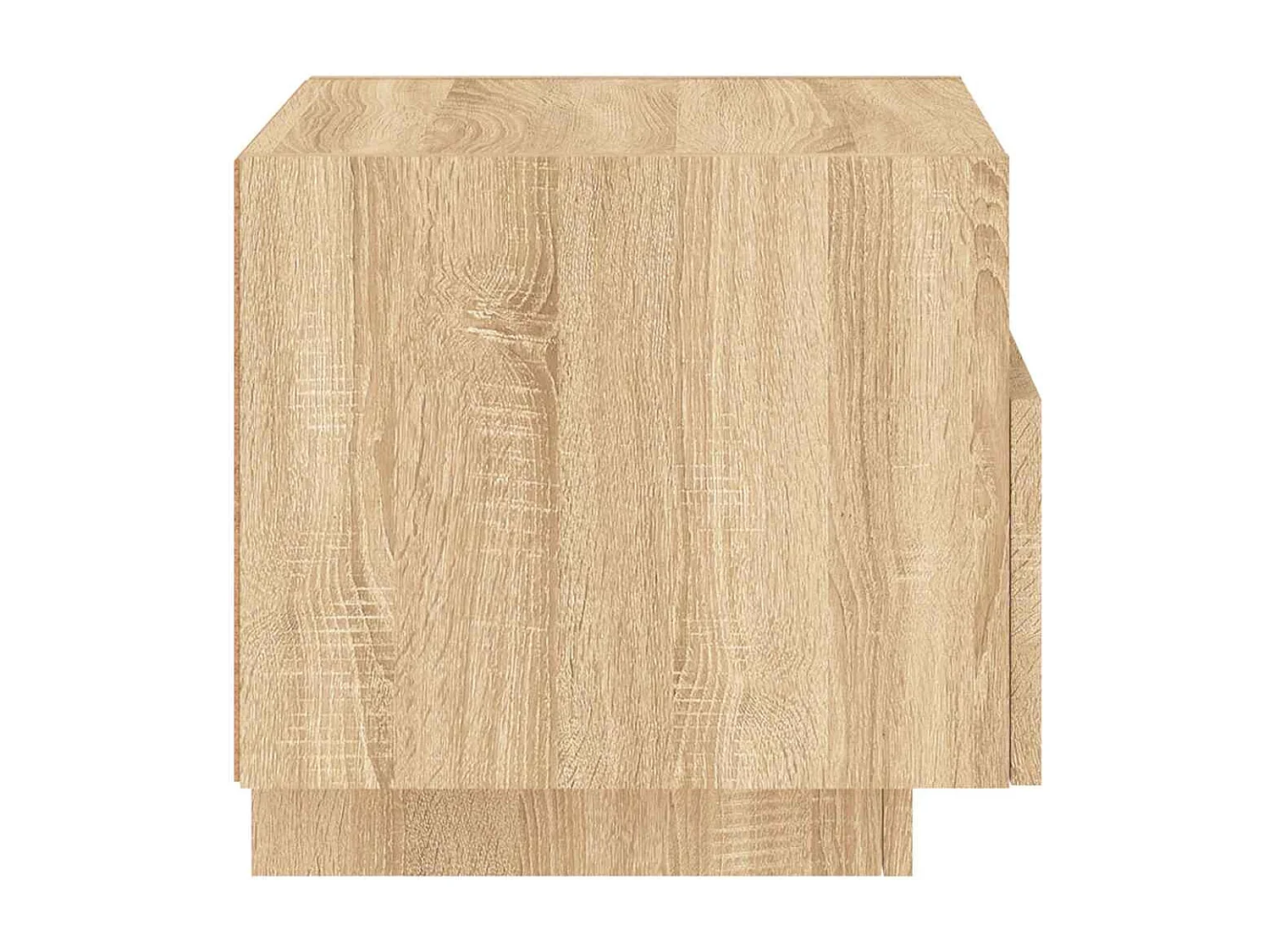 Nachttisch-Beistelltisch mit LED-Leuchten Sonoma Eiche 40x39x37 cm SHL75866