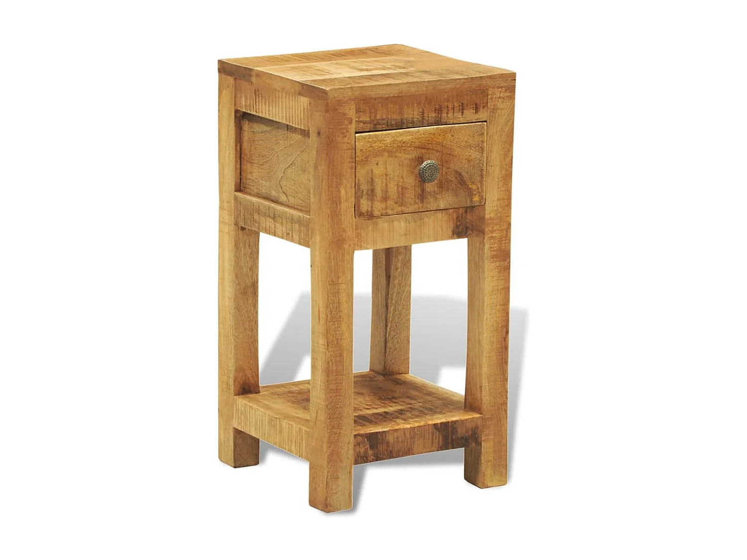 Nachttisch-Beistelltisch mit 1 Schublade Massivholz Mango SHL32139