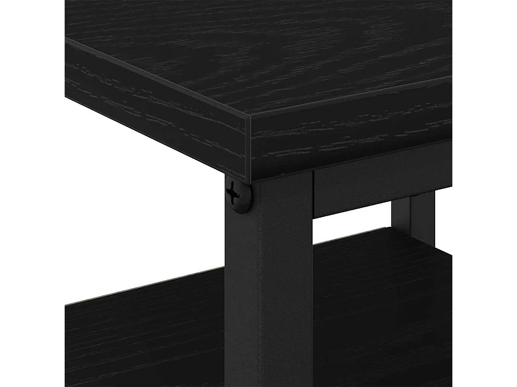 Mesita de Noche | Mesa auxiliar con cajón 2 uds. Roble negro 34x36x50 cm