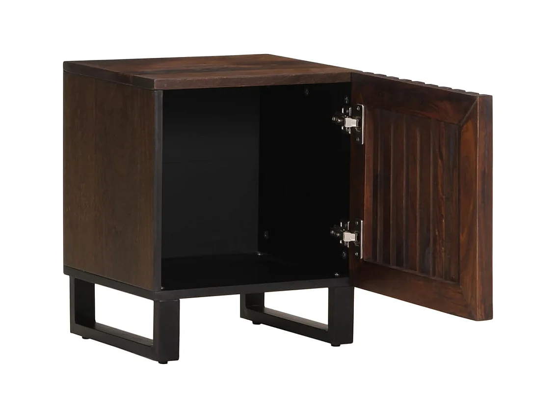 Mesitas de noche | Mesilla de noche 2 uds madera maciza de mango 40x34x46 cm