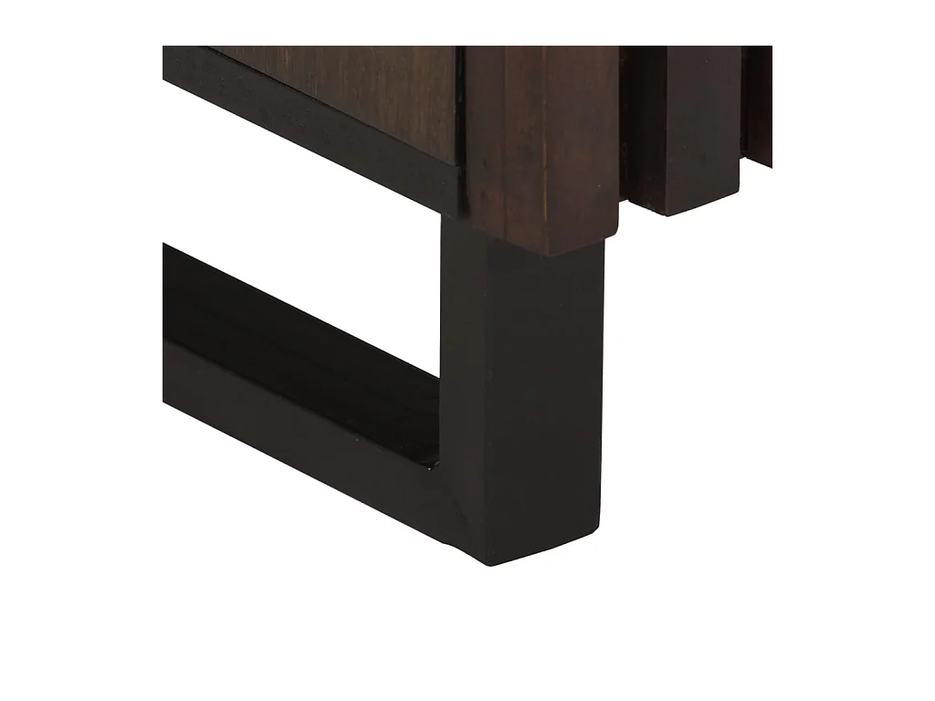 Mesitas de noche | Mesilla de noche 2 uds madera maciza de mango 40x34x46 cm