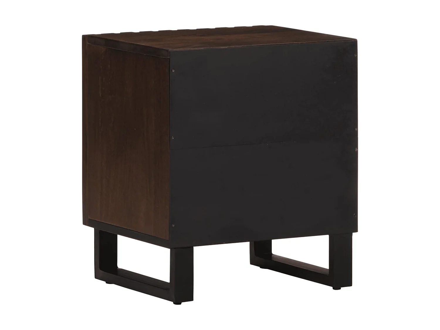 Nachttisch 2er Set-Beistelltisch 40x34x46 cm Massivholz Mango SHL2565