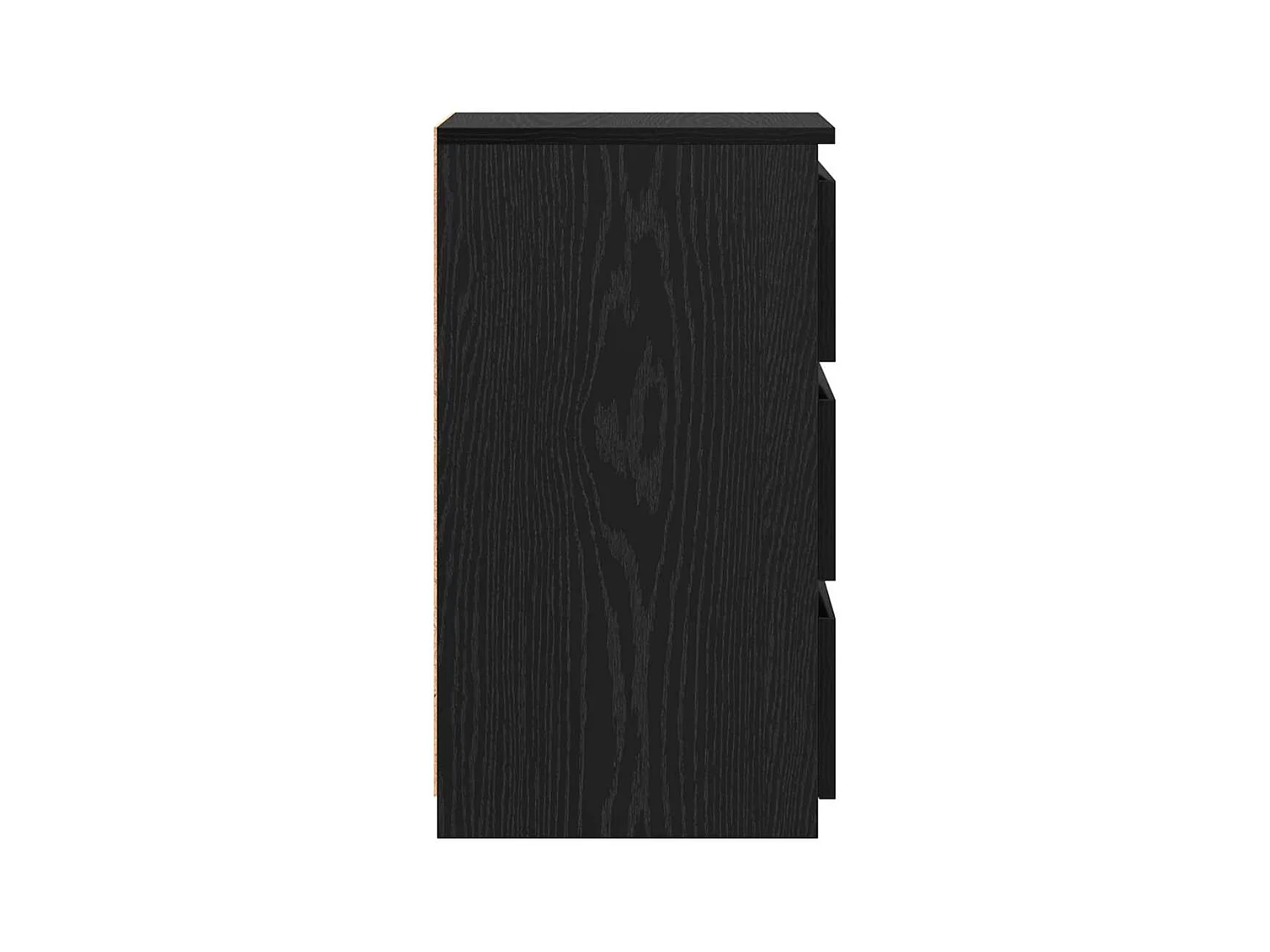 Mesita de Noche | Armario de Noche 2 uds con cajón Roble negro 40x35x62.5 cm