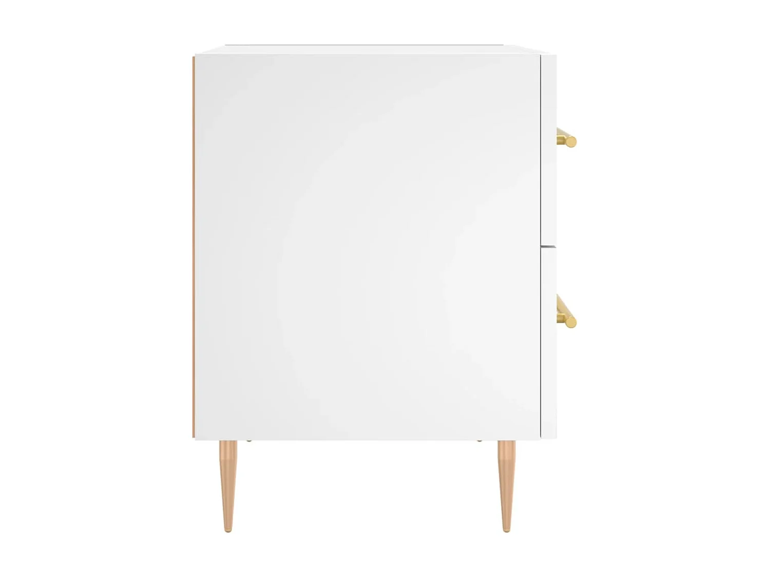 Tables de chevet lot de 2 avec tiroirs blanc 40x35x47,5 cm bois d’ingénierie