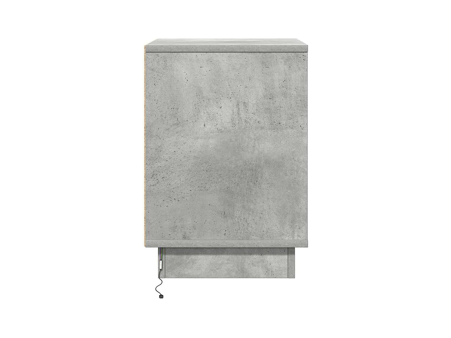 Mesita de Noche | Armario de Noche 2 uds Gris hormigón 39x34.5x50 cm