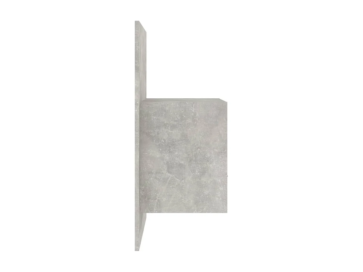 Nachttisch hängend 2er Set | Wand-Nachttische Betongrau SHL93232