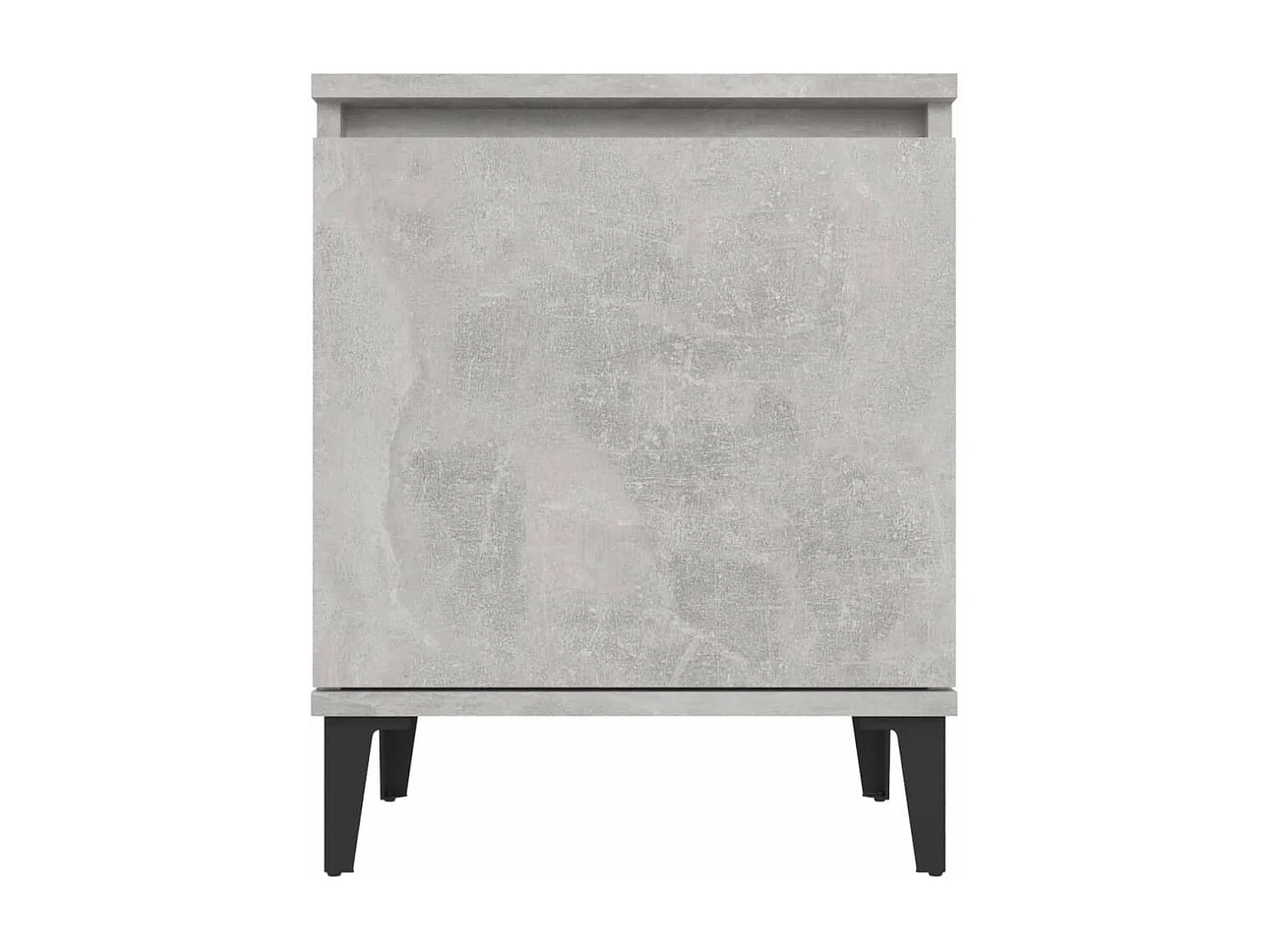 Table de chevet-Petite Table d'appoint avec pieds en métal gris béton 40x30x50 cm