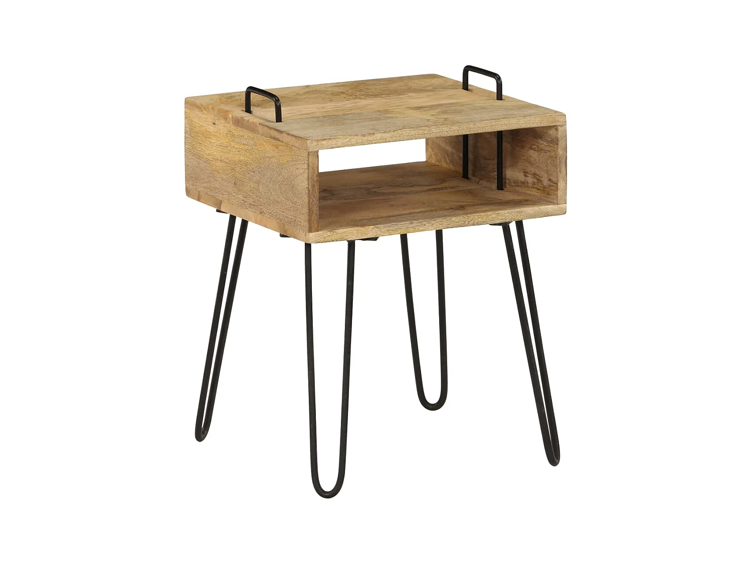 Table de chevet-Table d'appoint Bois de manguier massif 40x34x47 cm