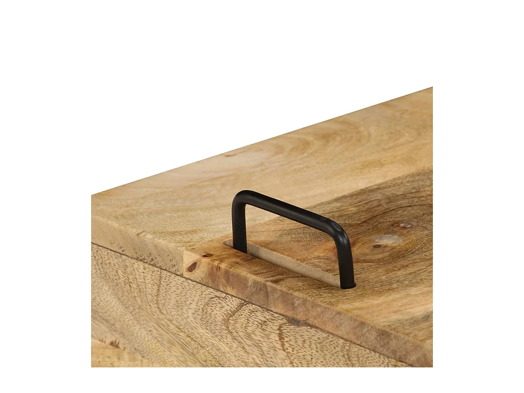 Table de chevet-Table d'appoint Bois de manguier massif 40x34x47 cm