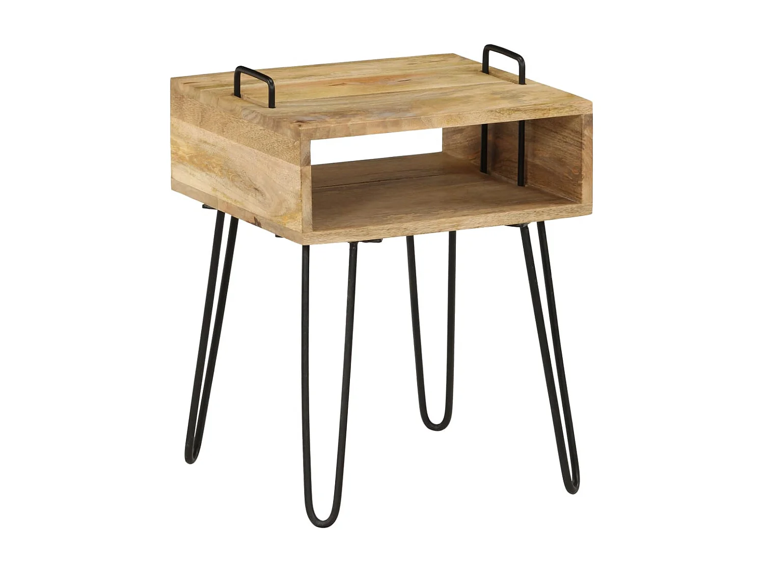 Table de chevet-Table d'appoint Bois de manguier massif 40x34x47 cm