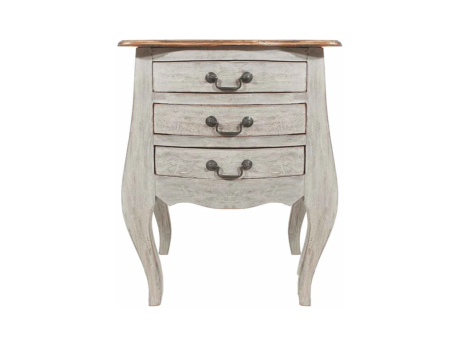 Table de chevet-Table d'appoint bois d'acajou massif 48x35x64 cm