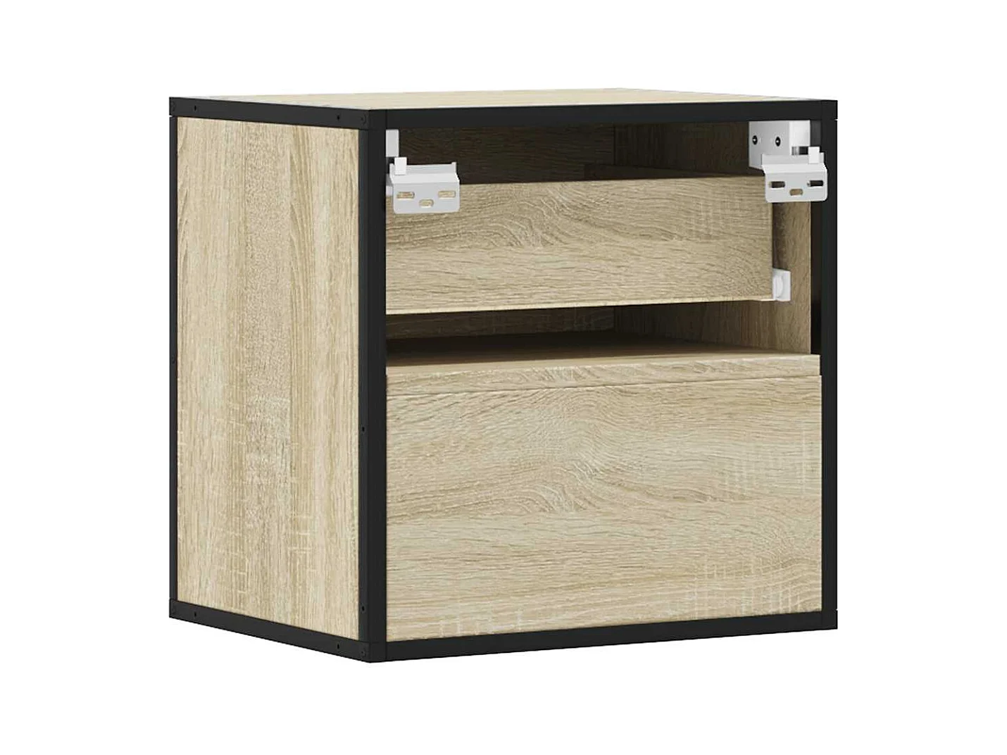 Table de chevet flottante chêne sonoma 40x31x39,5 cm