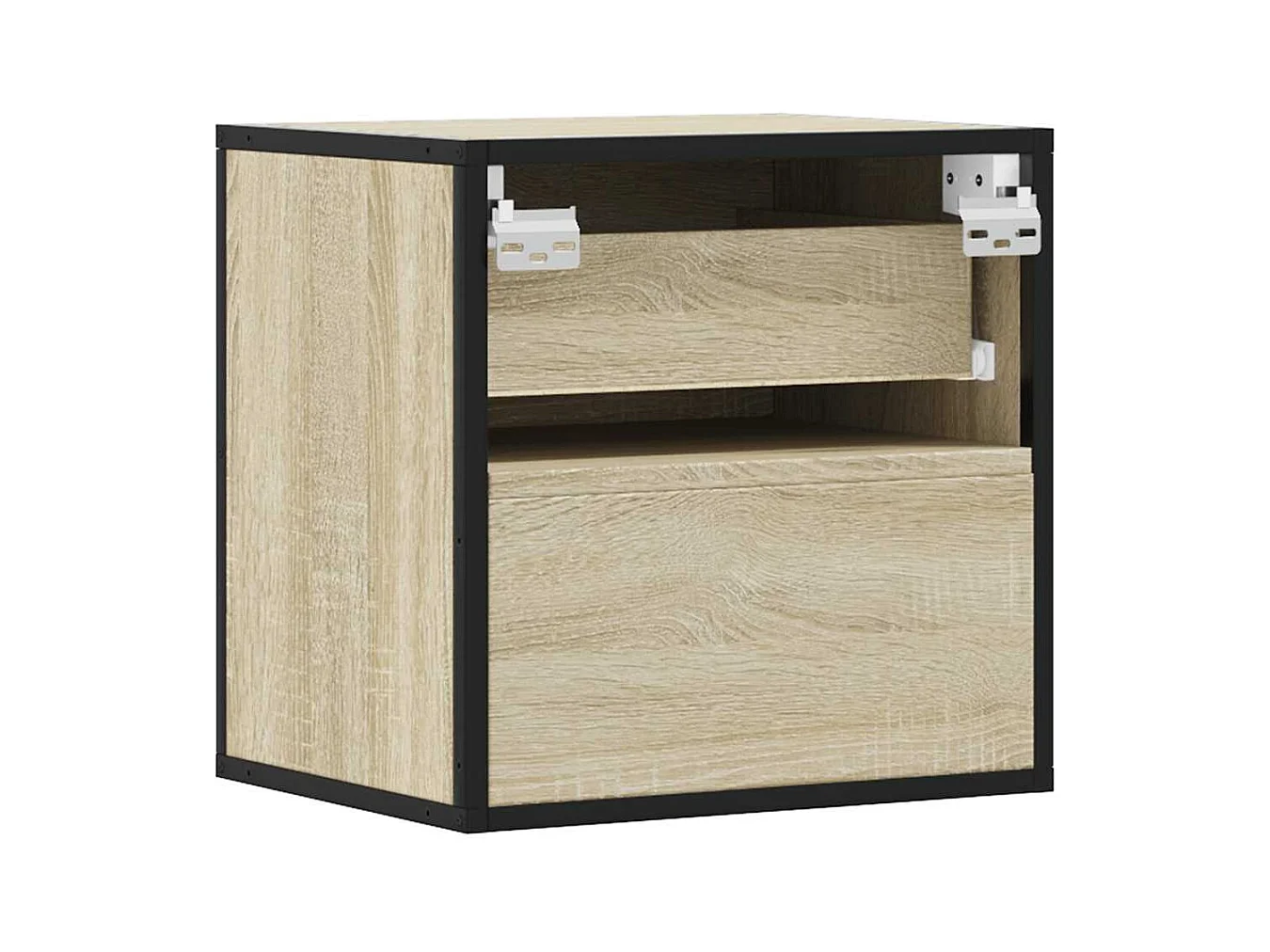 Table de chevet flottante chêne sonoma 40x31x39,5 cm