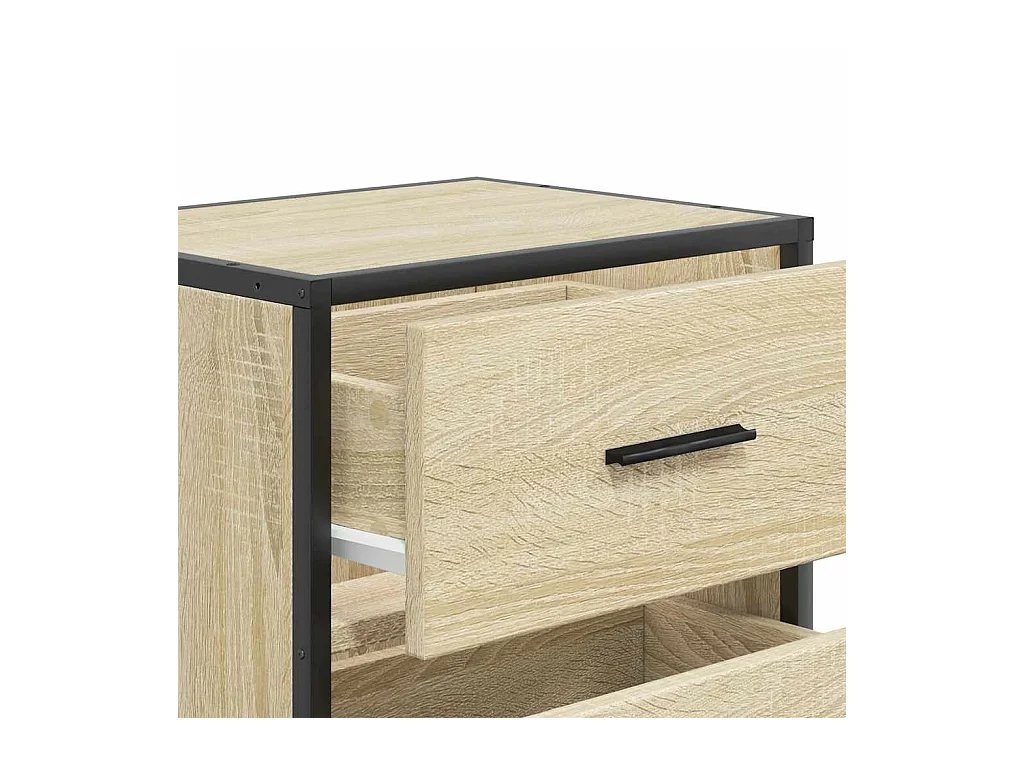 Table de chevet flottante chêne sonoma 40x31x39,5 cm