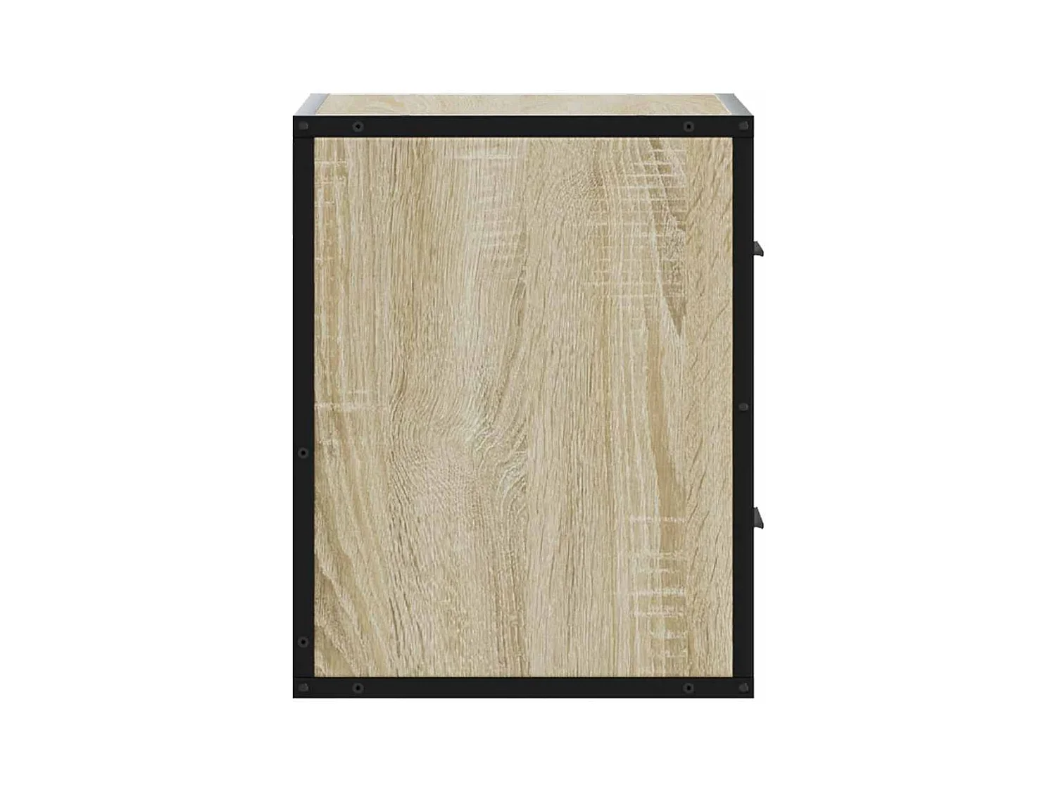 Mesita de noche | Mesilla de noche de pared color roble ahumado 40x31x39,5 cm