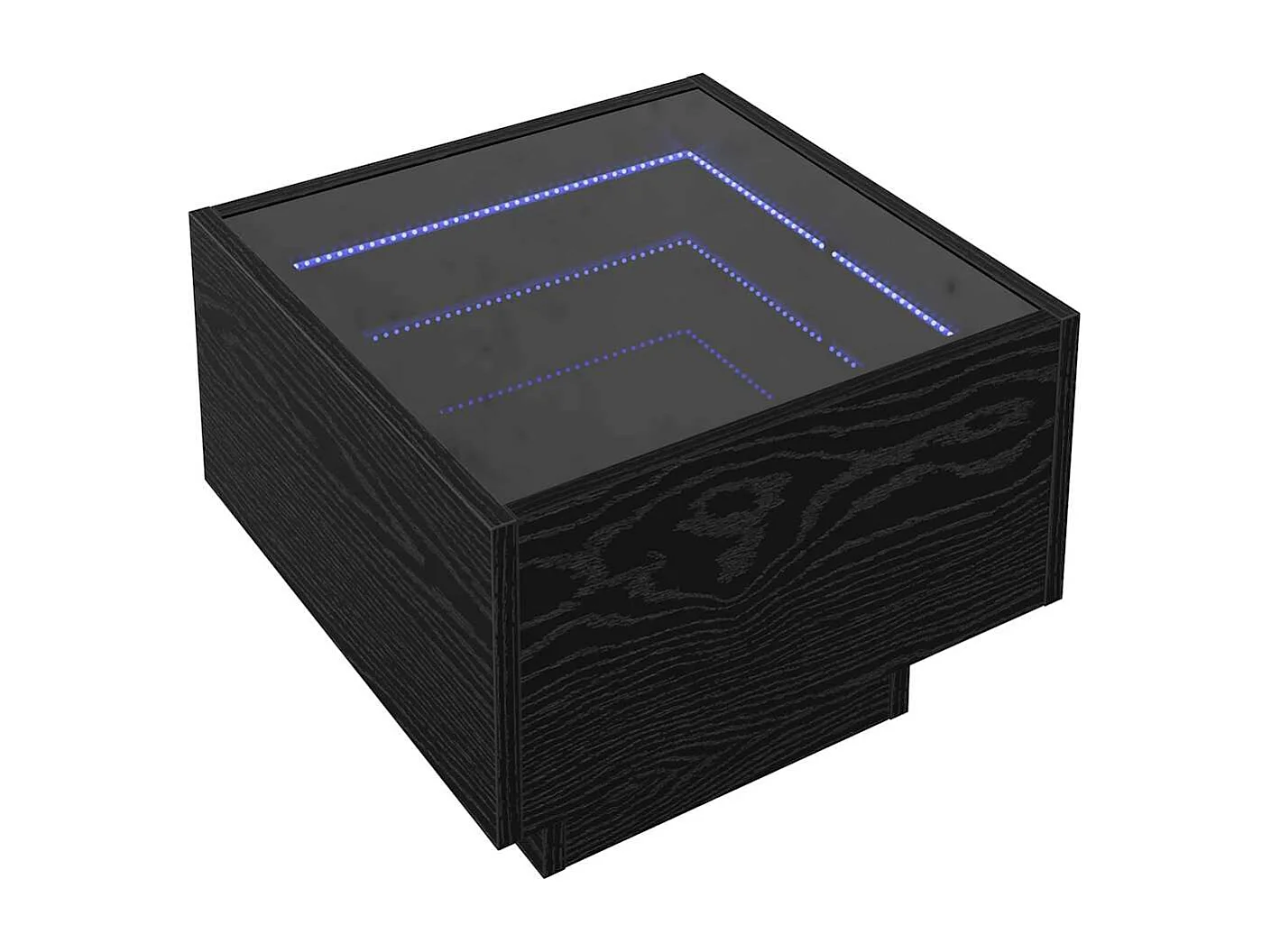 Aufbewahrungsschrank Schwarz Eichen-Optik 40 x 40 x 30 cm SHL20507