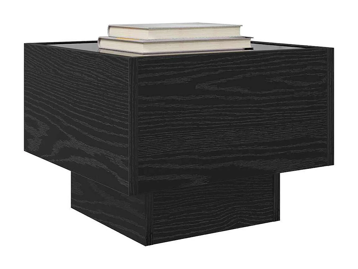 Aufbewahrungsschrank Schwarz Eichen-Optik 40 x 40 x 30 cm SHL20507