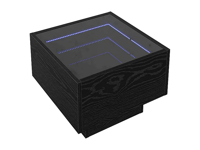 Table de chevet-Table d'appoint-Table de nuit Chêne noir 40x40x30 cm