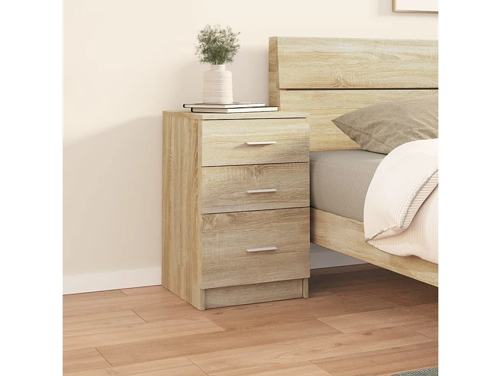 Nachttisch-Beistelltisch Sonoma-Eiche 40x40x63 cm Holzwerkstoff SHL63569