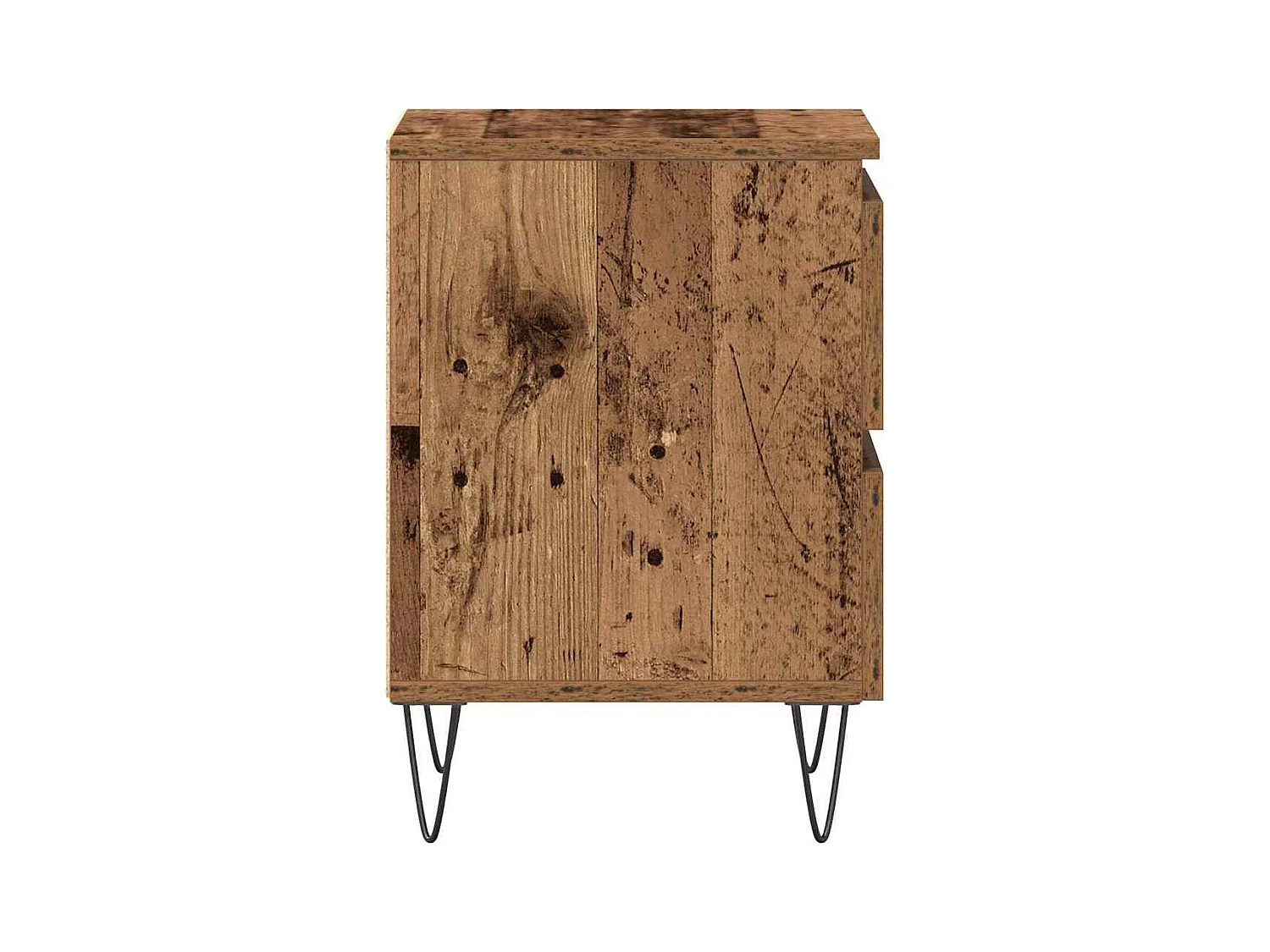 Mesita de Noche | Armario de Noche con cajón Madera vieja 40x35x50 cm