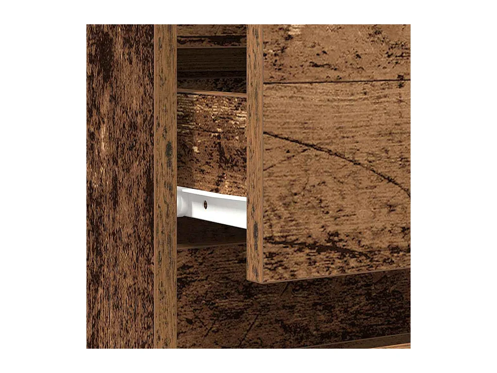 Mesita de Noche | Armario de Noche con cajón Madera vieja 40x35x50 cm