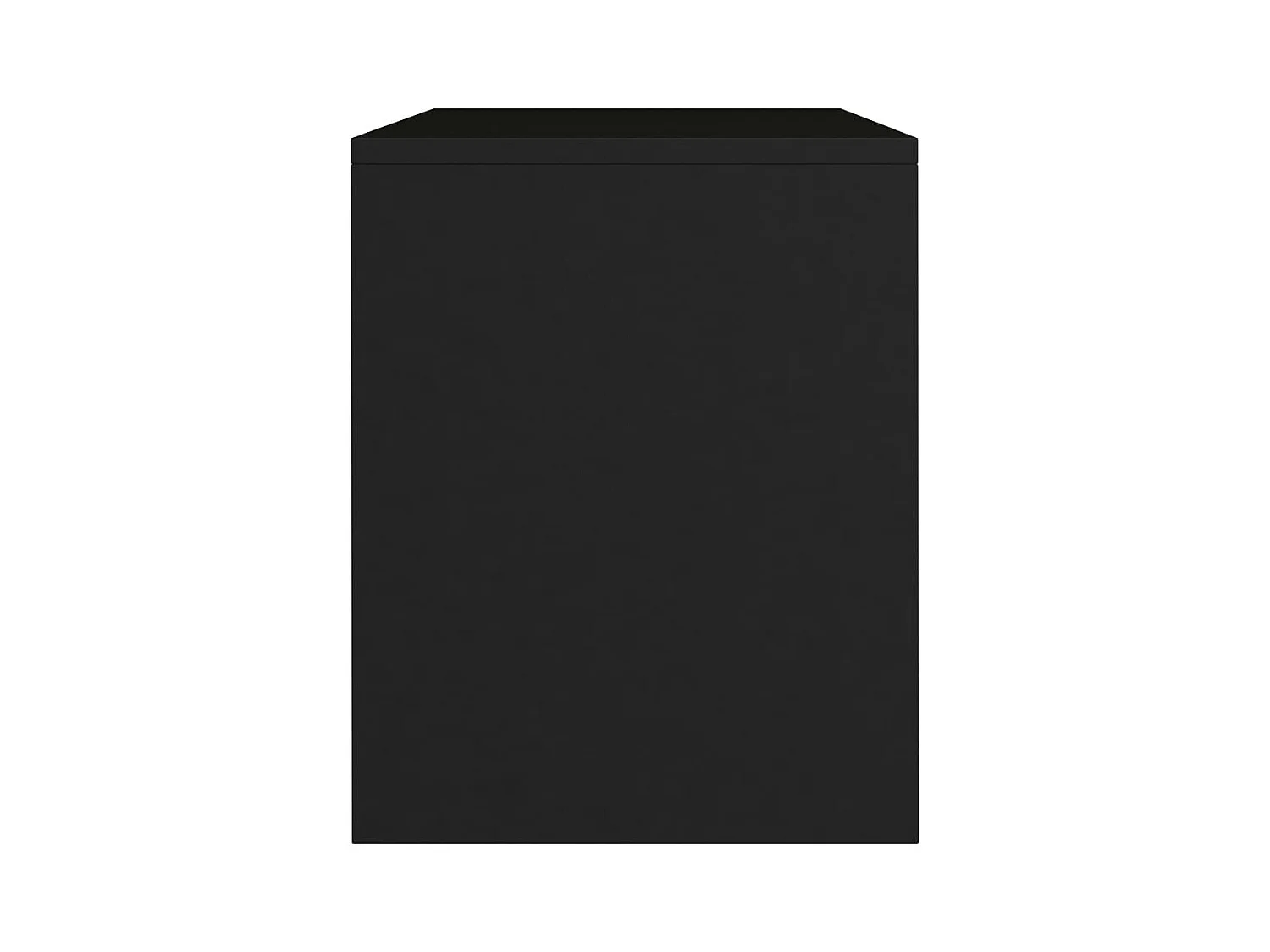 Mesita de noche | Mesilla de noche madera contrachapada negro 40x30x40 cm