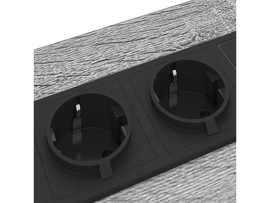 Mesa de Noche | Mesa auxiliar con cajón 2 uds. Gris sonoma 30x48x61 cm