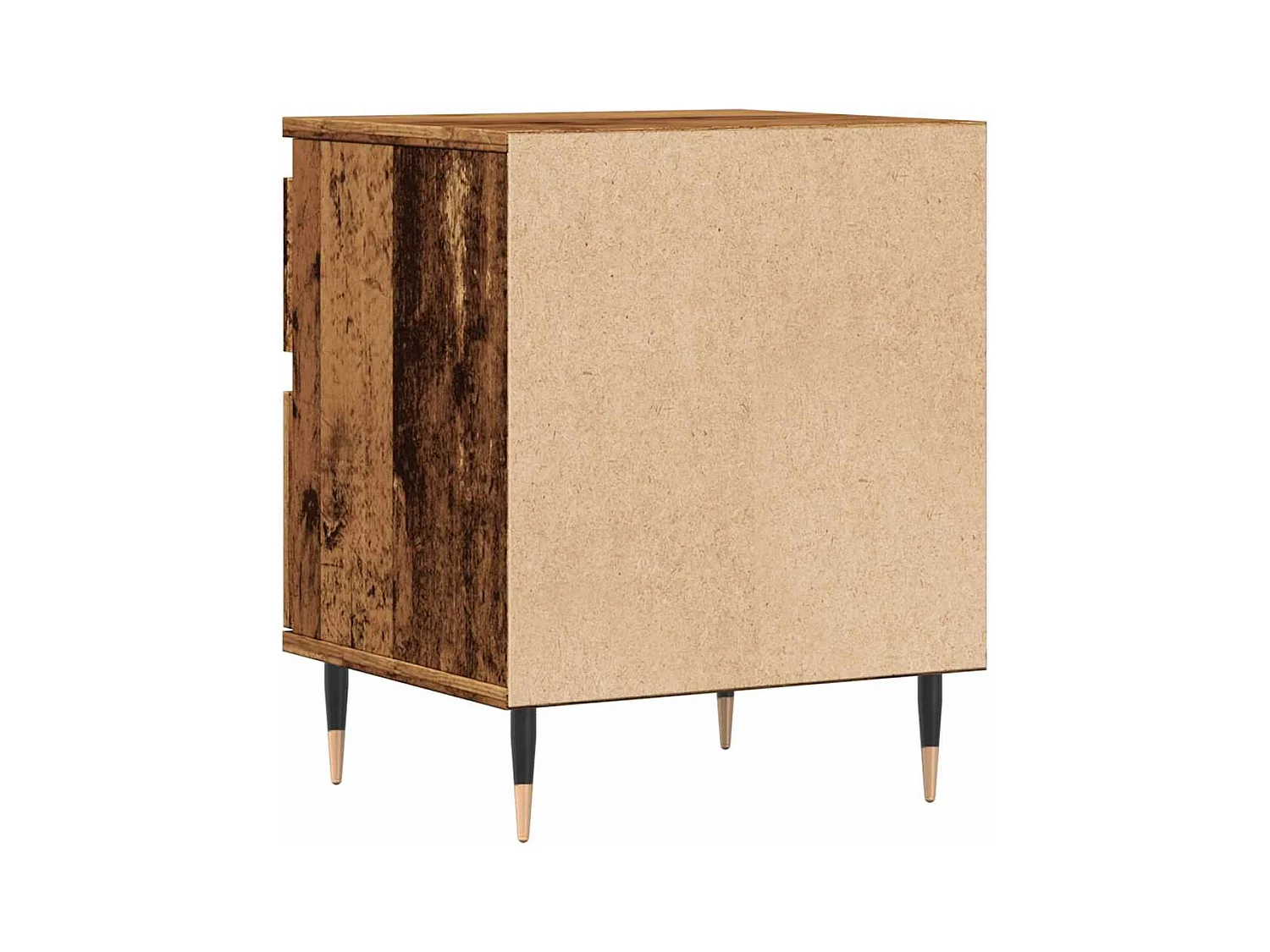 Mesita de noche | Mesilla de noche madera ingeniería madera envejecida 40x35x50 cm