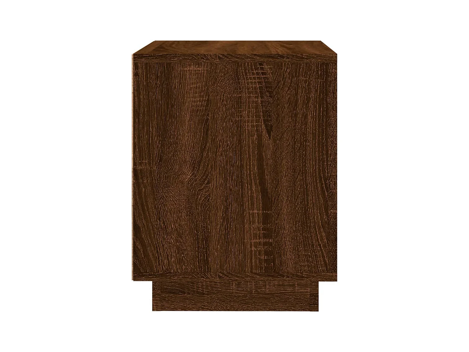 Mesita de noche | Mesilla de noche 2 uds madera contrachapada marrón roble 44x35x45cm