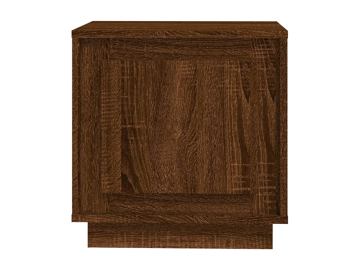 Nachttisch 2er Set-Beistelltisch-Nachttischkommode Braun Eichen-Optik 44x35x45 cm Holzwerkstoff SHL53765