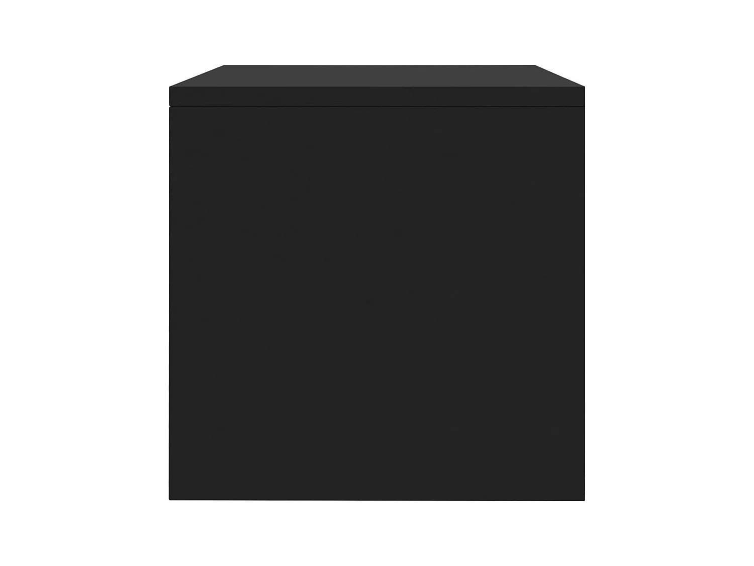 Mesitas de noche | Mesilla de noche 2 uds madera contrachapada negro 40x30x30 cm