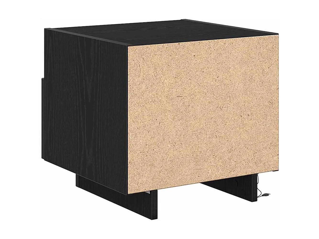 Mesita de Noche | Mesa auxiliar 2 uds. Roble negro 40x39x37 cm Madera contrachapada