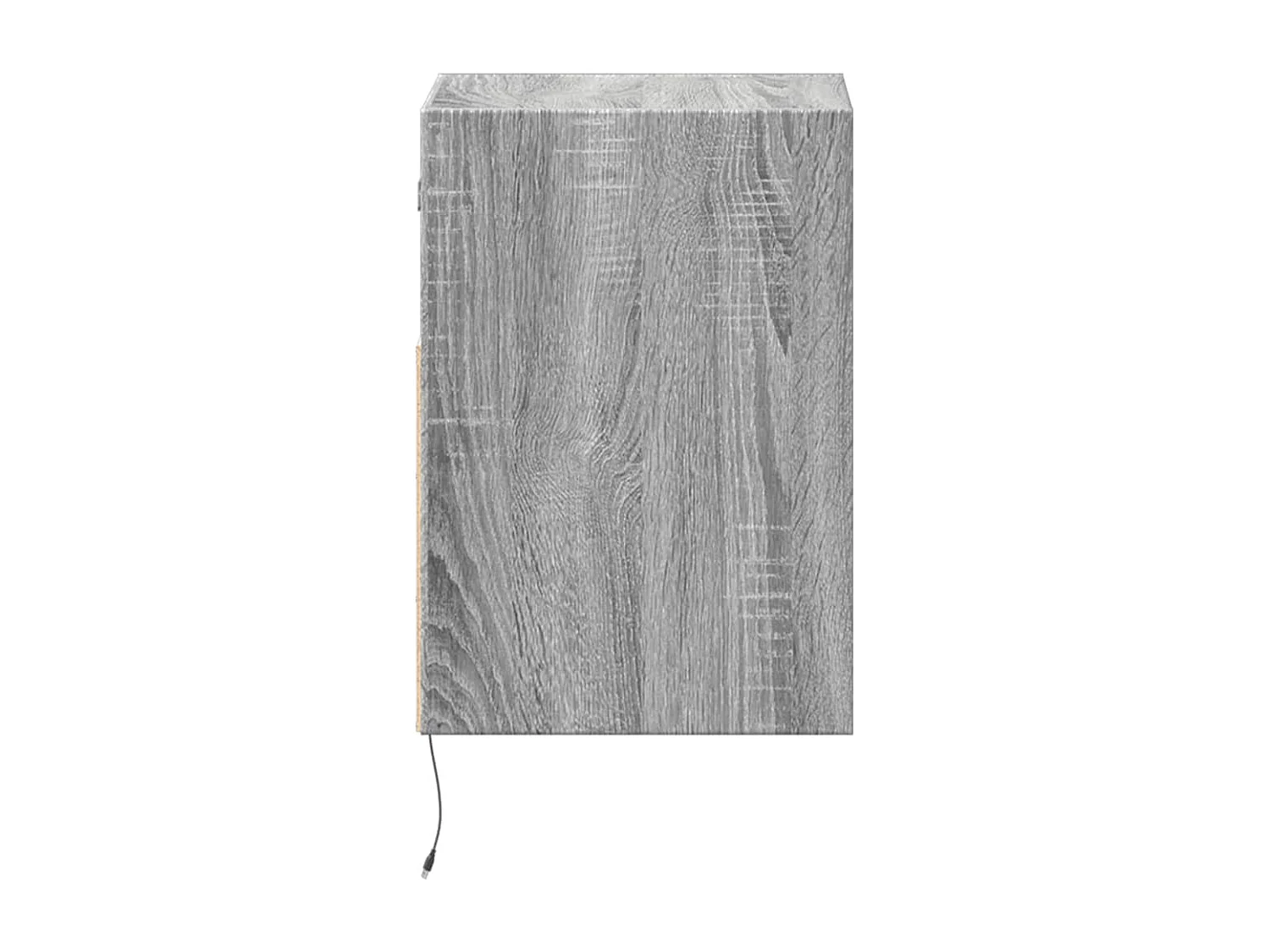 Nachttisch hängend | Wand-Nachttisch mit LED-Leuchten Grau Sonoma SHL25648