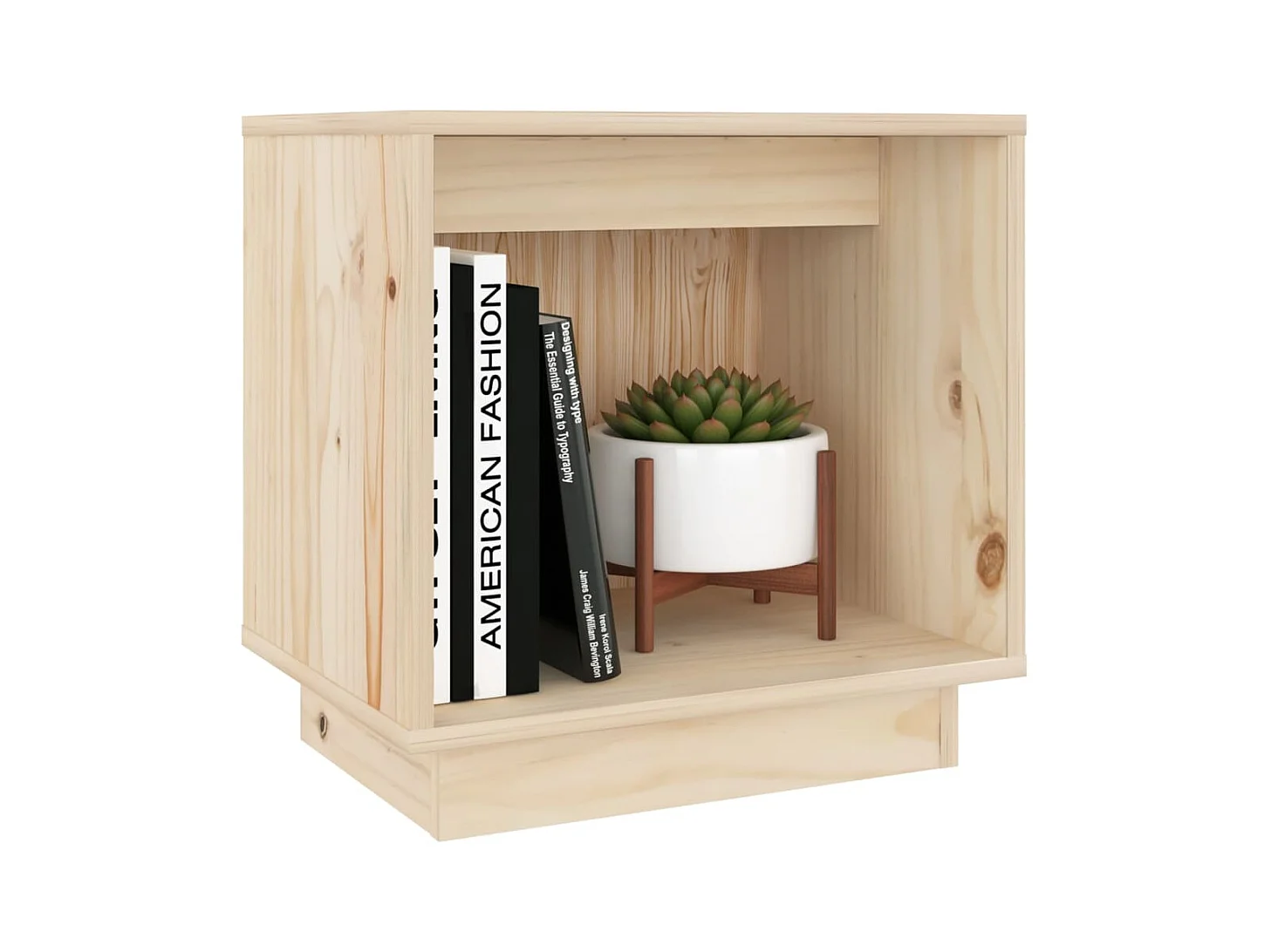 Mesitas de noche | Mesilla de noche 2 uds madera maciza de pino 40x30x40 cm