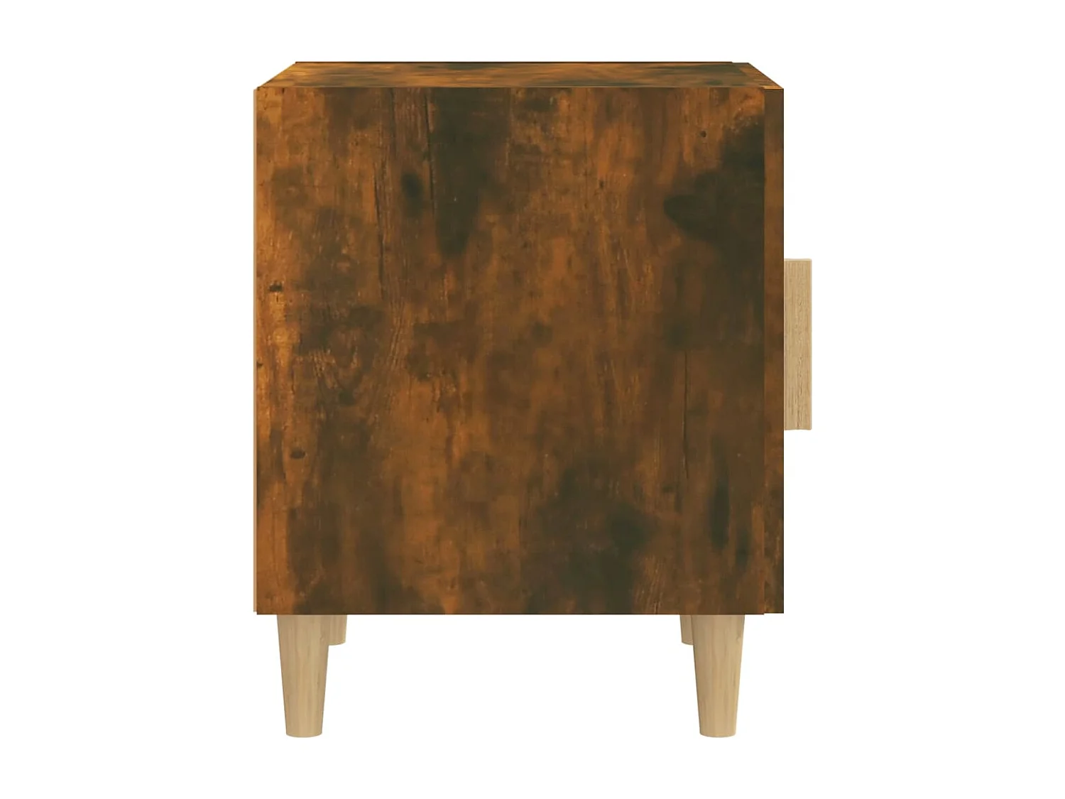 Mesitas de noche | Mesilla de noche 2 uds madera contrachapada color roble ahumado