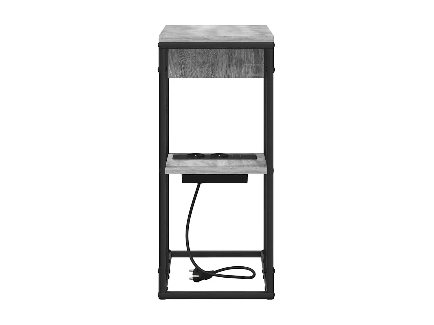 Mesa de Noche | Mesa auxiliar | Mesita de noche Gris sonoma 41.5x26x60.5 cm