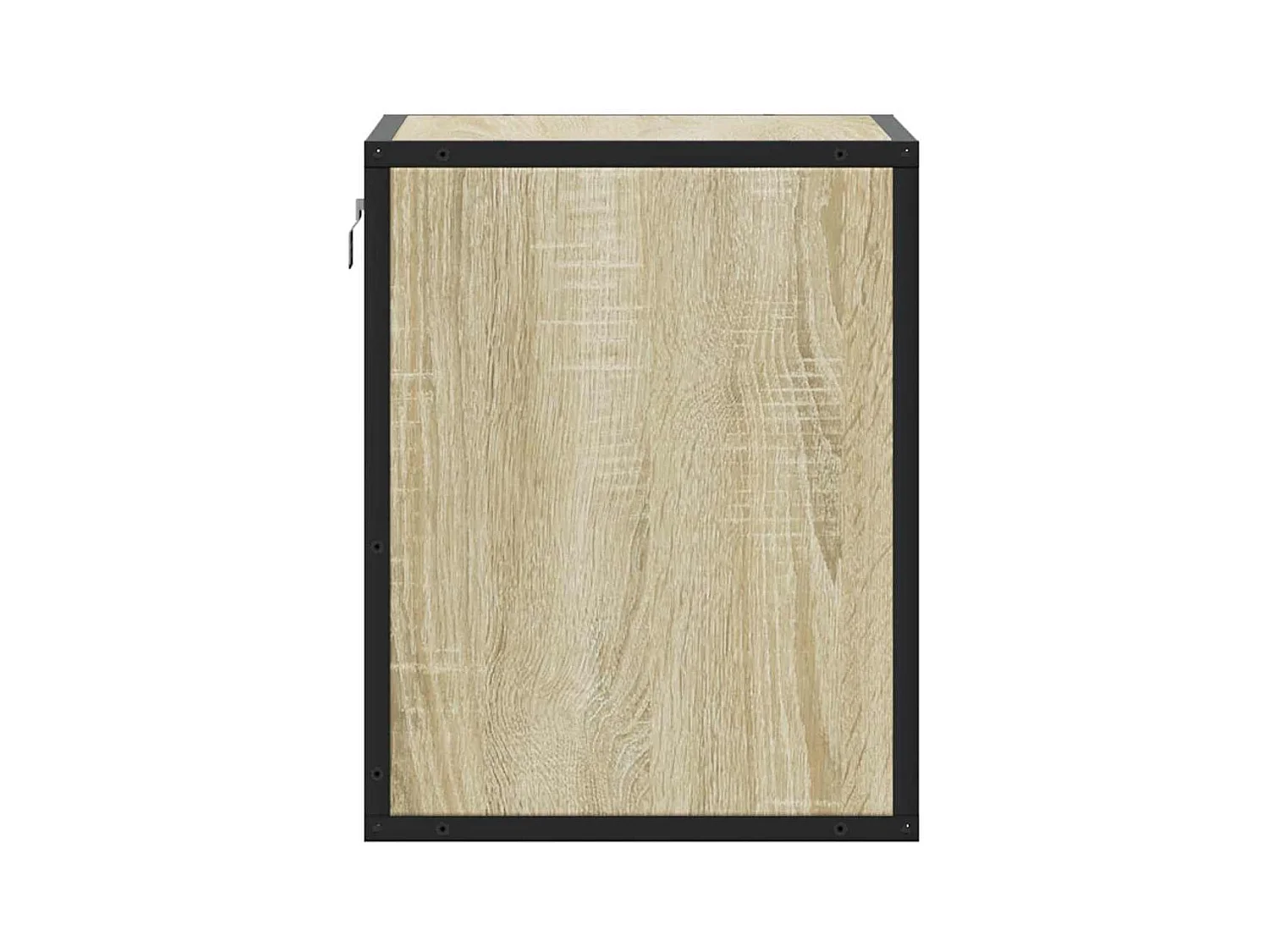 Mesita de noche | Mesilla de noche de pared color roble ahumado 40x31x39,5 cm