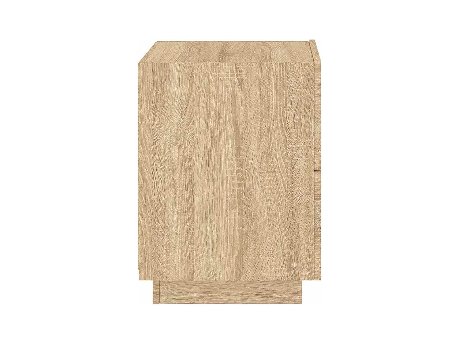 Mesita de noche | Mesilla de noche con luces LED madera de ingeniería roble Sonoma