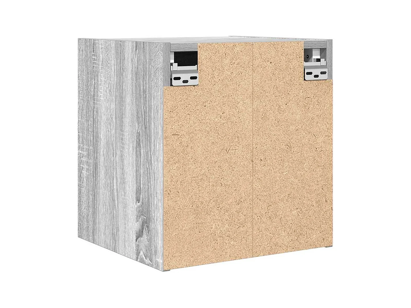 Mesilla de noche | Mesita de noche de pared gris Sonoma 38x34x40 cm