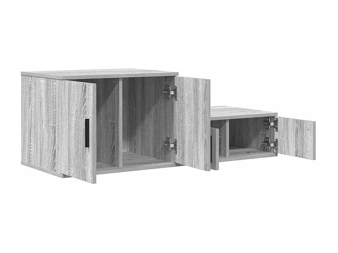 Mueble de almacenaje | Cabinete de Noche | Mesa auxiliar Gris sonoma 103x41x40 cm
