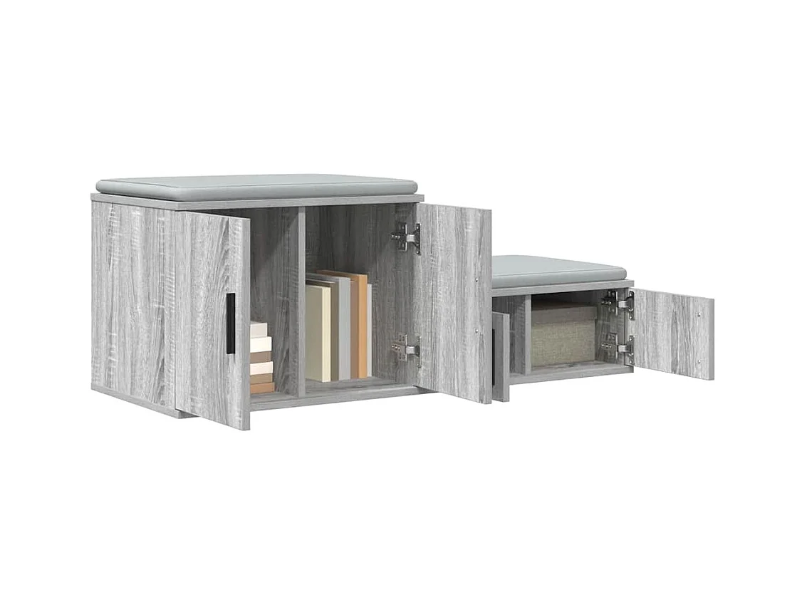 Table de chevet-Table d'appoint-Table de nuit Sonoma gris 127x41x40 cm