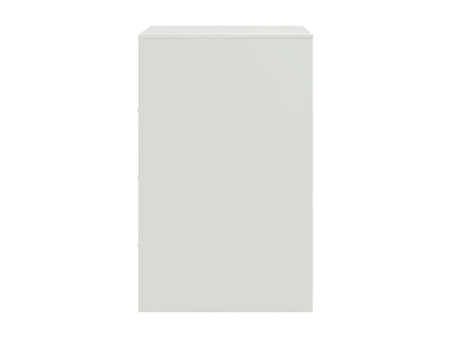 Nachttisch 2er Set-Beistelltisch-Nachttischkommode Weiß 34,5x39x62 cm Stahl SHL22461