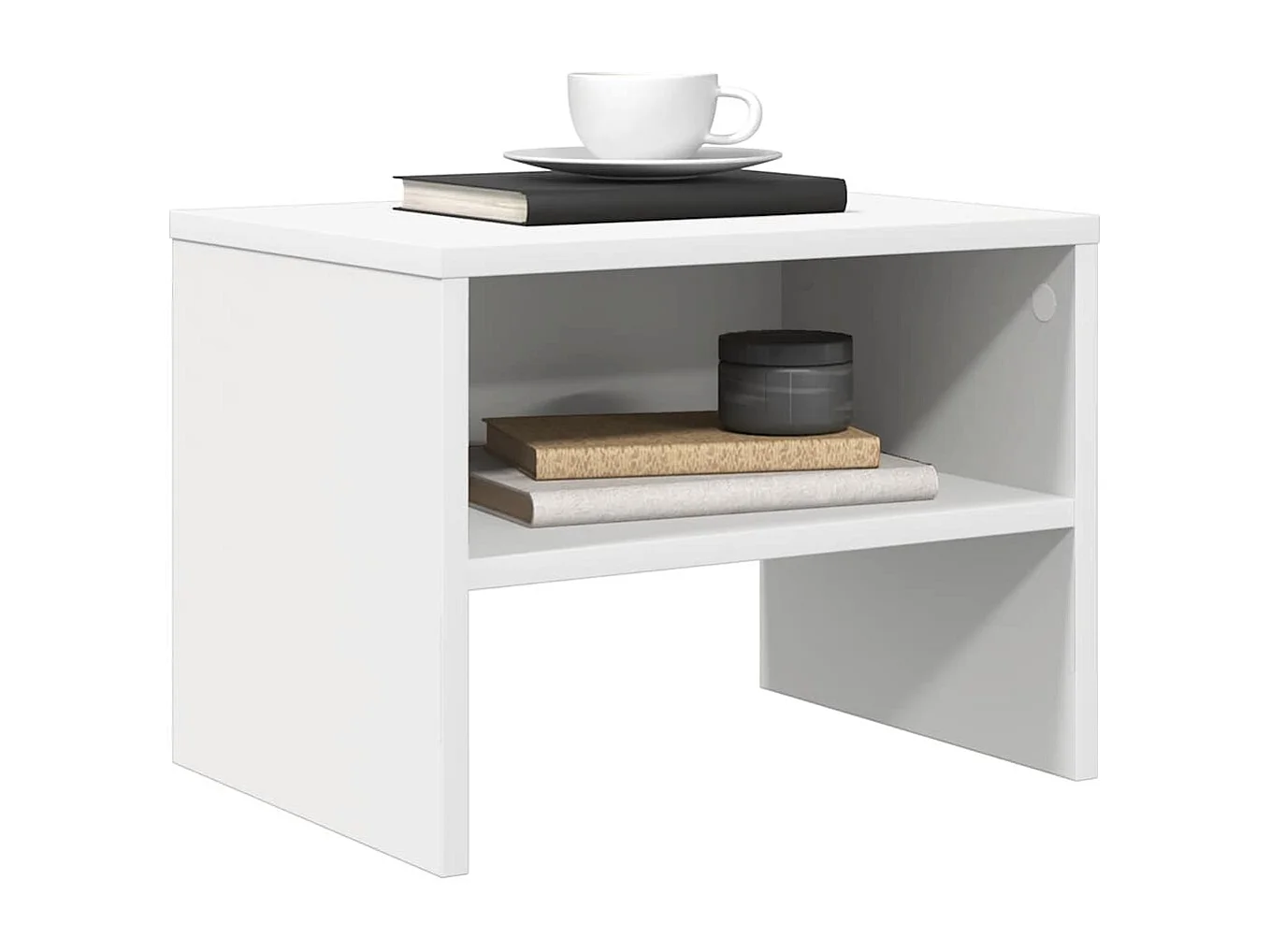 Table de chevet-Petite Table d'appoint Blanc 40x30x30 cm Bois d'ingénierie