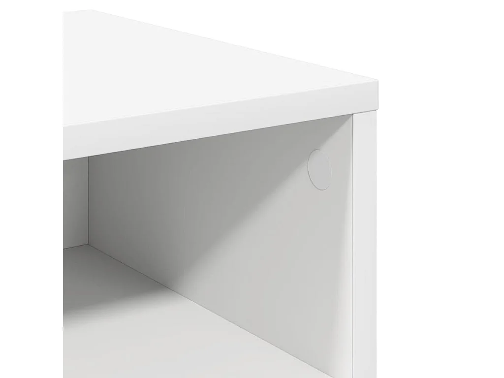 Nachttisch-Beistelltisch Weiß 40x30x30 cm Holzwerkstoff SHL63496