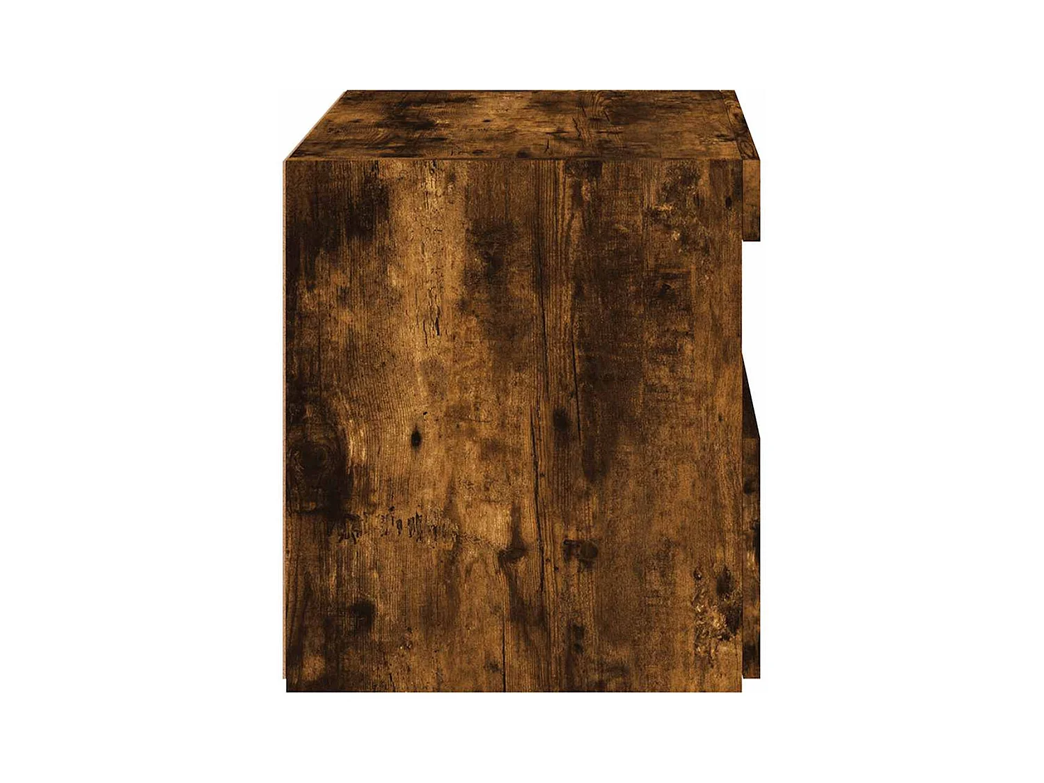 Mesitas de noche | Mesilla de noche con luces LED 2 uds roble ahumado 50x40x45 cm