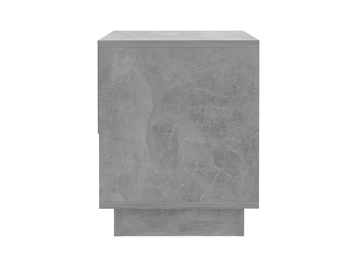 Mesita de noche | Mesilla de noche madera contrachapada gris hormigón 45x34x44 cm