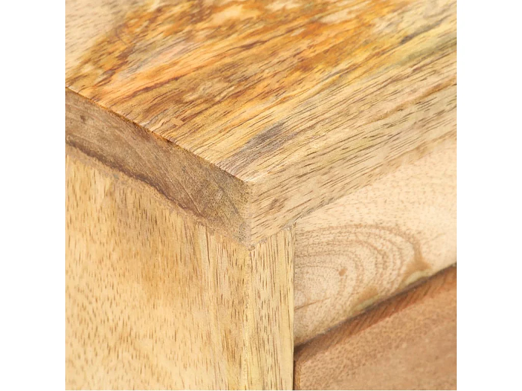Mesita de noche | Mesilla de noche de madera maciza de mango 40x30x45 cm